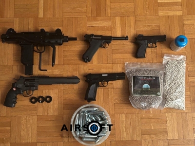 Lot 4 Airsoft CO₂ + 1 Ressort