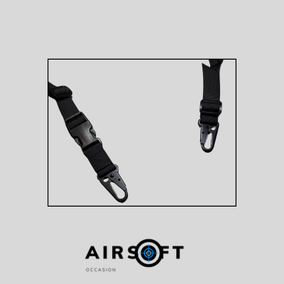 Sangle tactique deux points - noir