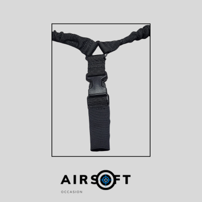 Sangle 1 point Bungee renforcée – Noir