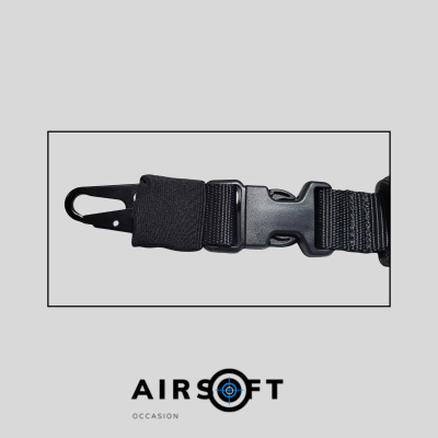 Sangle 1 point Bungee renforcée – Noir