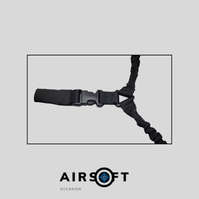 Sangle 1 point Bungee renforcée – Noir
